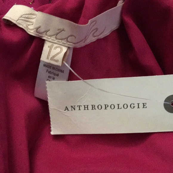 RARE NWT ANTHROPOLOGIE HUTCH Ruffled Shimmer Maxi Dress. Size 12/L - Picture 9 of 16